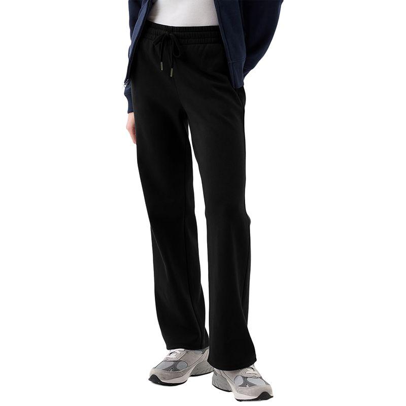 American Shiying Winter New Arrival Pure Color Fleece Casual Pants Women 2025 Sports Style Drawstring Straight-Leg Trousers Women