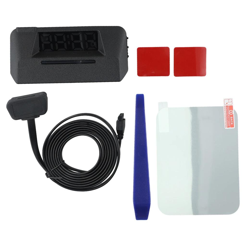 Car Head Up Display HUD Gauge OBD2 Driving Computer Temperature Speedometer Auto Head-up Display Oil Pressure Meter Parts