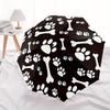 Dog Bone & Paw Print Round Sticker Decal for Cars, Laptops, or WallsUmbrella, Portable 3-Fold Compact Umbrella,Christmas Gift ES591