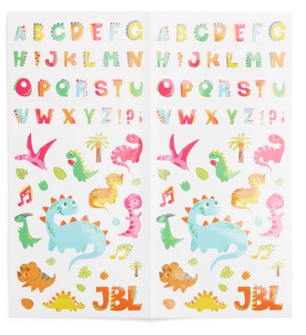 JBL Junior 320 / Kids' / On-Ear Headphones / Volume Control / Built-in Microphone / Customizable Stickers Included / Blue / JBLJR320BLU