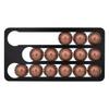 Aluminum Coffee Pods Holder Storage Rack For Countertop Cabinet Coffee Pod Holder Large Capacity Coffee Pods Holder