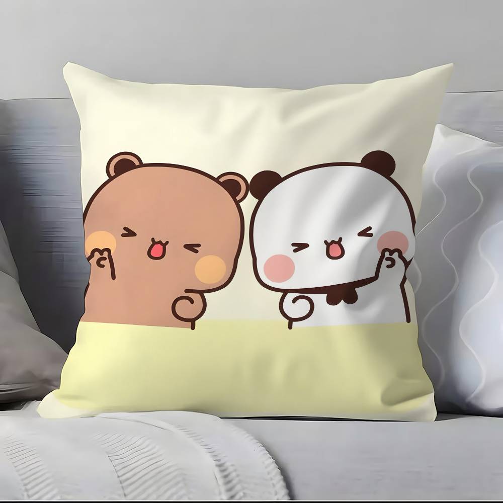 

Panda B-B-Bubu And D-D-Dudu Anime Pillow Case Pillowcase Soft Skin Friendly & Comfortable With A Hidden Zipper 12x12Inch