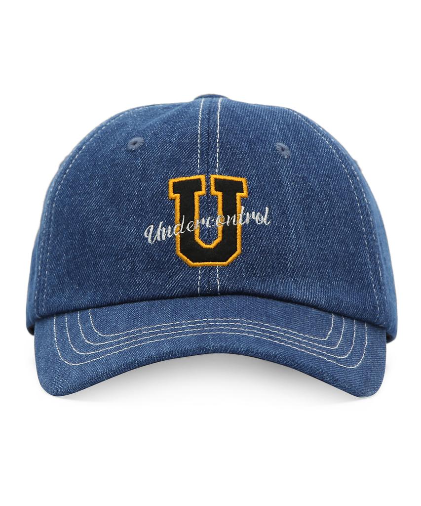 Eondeokeonteulol Four Seasons Washed Denim Vintage Soft Top Ball Cap Unisex Baseball Cap Sports Crew / Washed B B / Denim