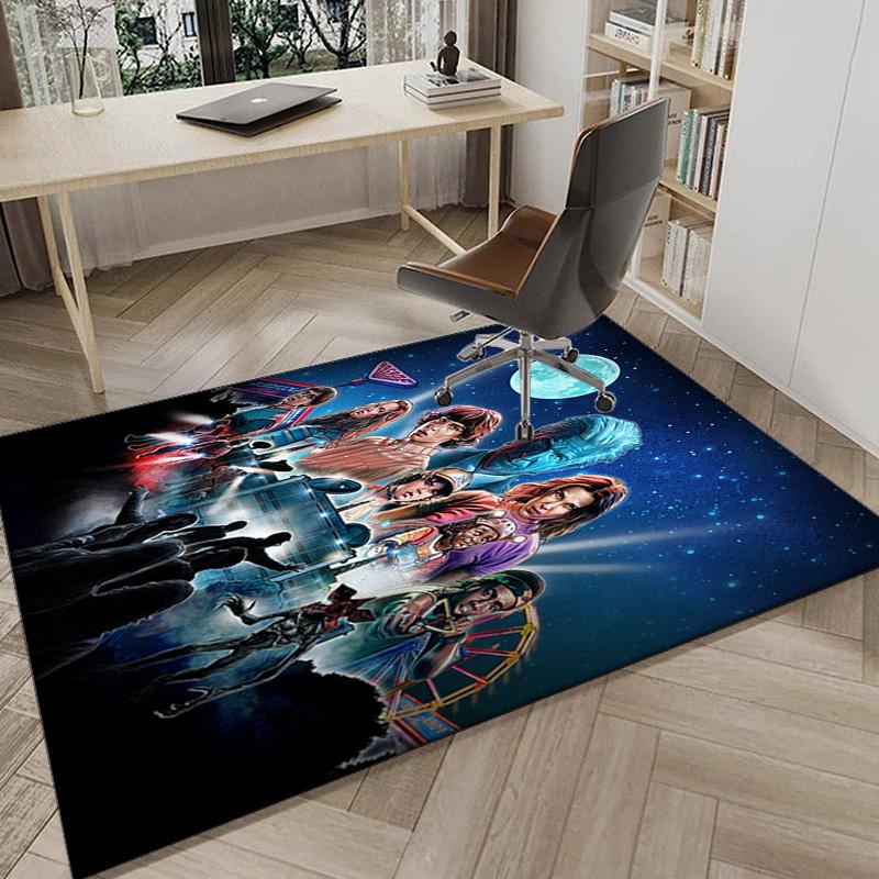 Stranger Sci-fi Adventure Carpet, Chair Rug,Rug for Office Bedroom Living Rooms, Doormat Decor Fan Gift Christmas Gift