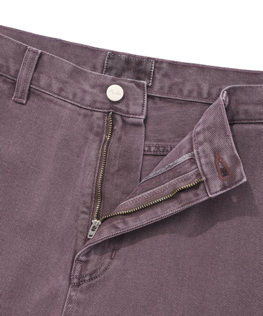 Physical Department Pigment Washed Cargo Denim Pants Vintage Purple