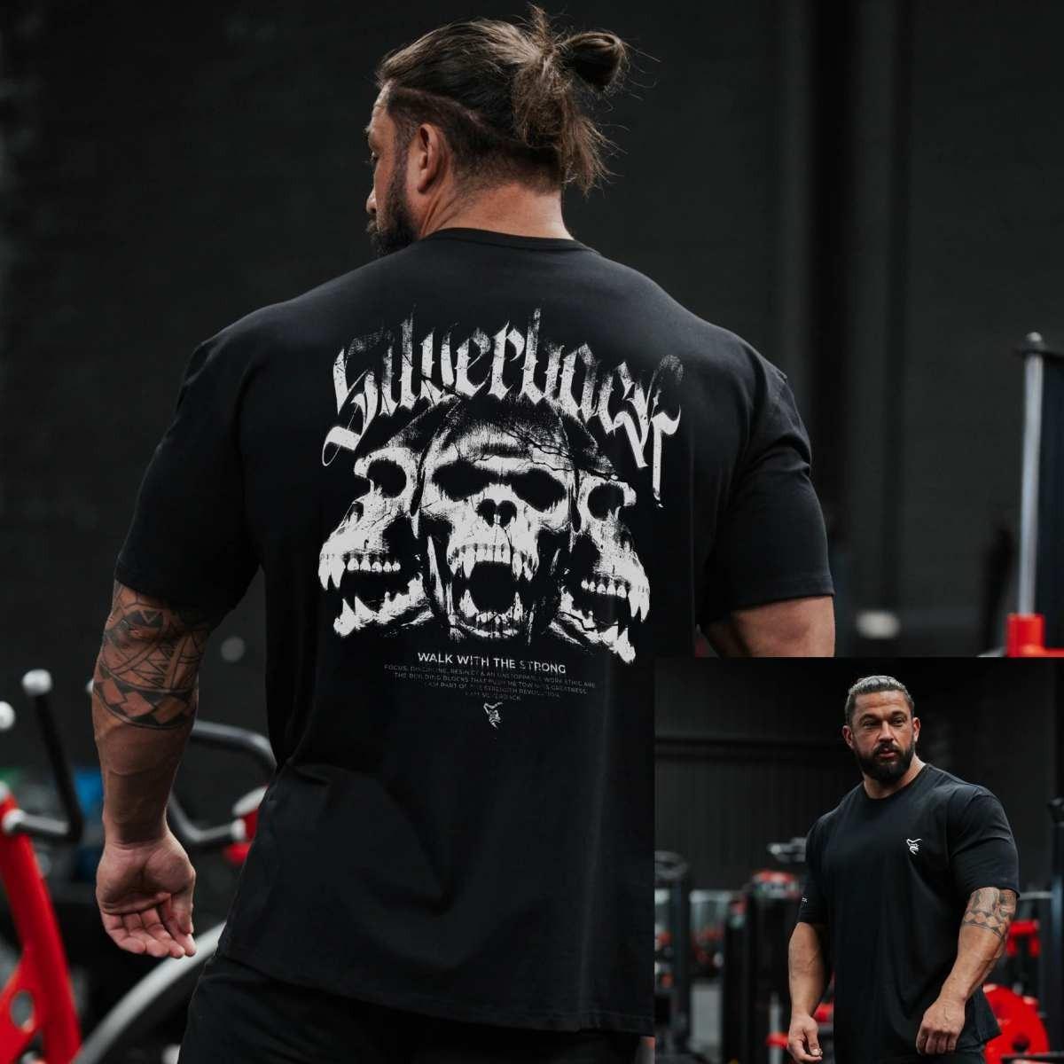 

Silverback Fitness Тренування Спортзал Відпочинок Футболка Чоловіча та Жіноча Люксовий Бренд Топ 2026 Новий Арт Логотип Тренд 2XL