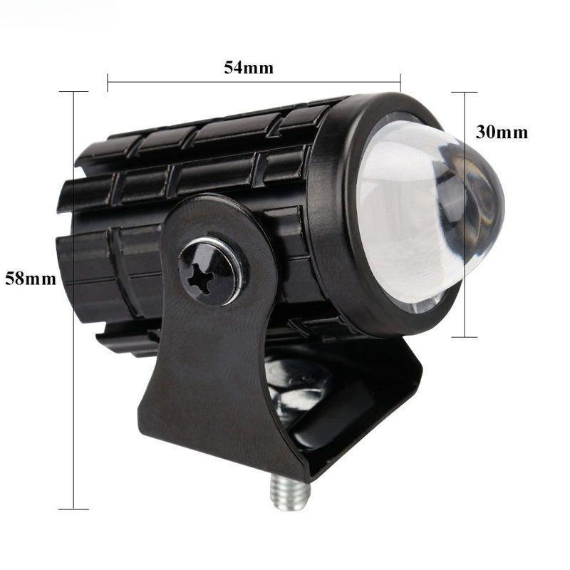 2Pcs 12W Motorcycle Spotlights  Waterproof Driving Lamp Dual Colour Fog Spot Light for Motorcycle Truck ATV