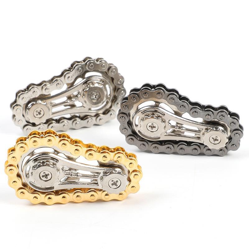 Decompression Metal Finger Gyroscope: Innovative Gear Chain Design