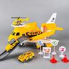 1 Set Airplane Toy Long Slides Broken-Proof Inertia Airplane Large Storage Transport Aircraft Vehicle Toy for Children Gifts