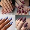Waterproof Wearable Manicure Almond Fake Nails Pointed Head Matte style False Nail Full Cover Nail Tips Girl