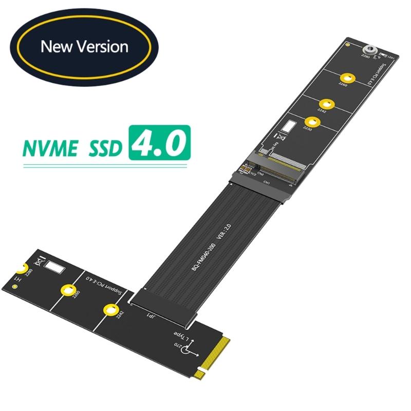 Fast speed M.2 Ssds Extension Cord 20CM For NVMe SATAs SSDs Adjustable Host Output Orientation