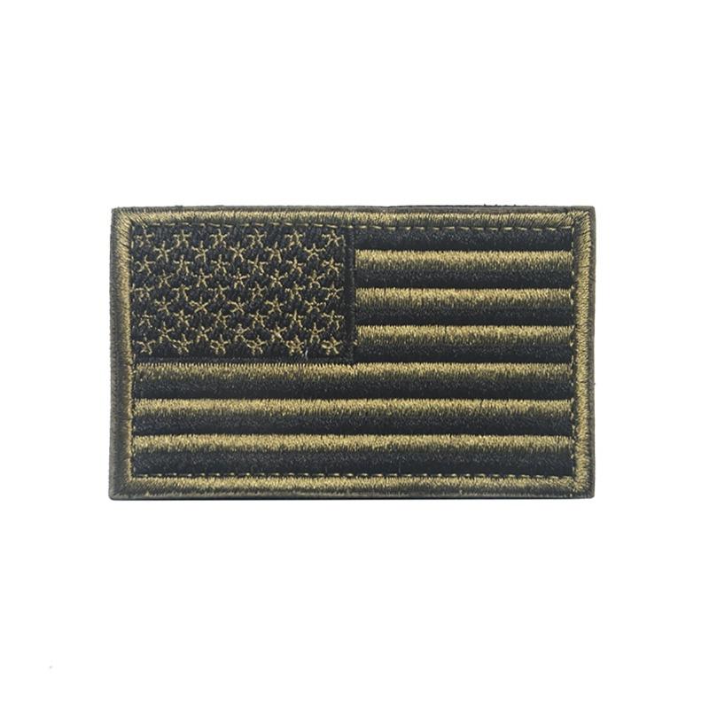 Amerikaanse vlag patch, geborduurd stoffen patch met klittenband, decoratieve badge voor buiten, geschikt voor kleding en rugzakken, 8 x 5 cm