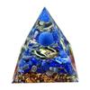 Crystal Gravel Pyramid Ornament - Resin Epoxy Craft for Home or Office Decoration and Gift