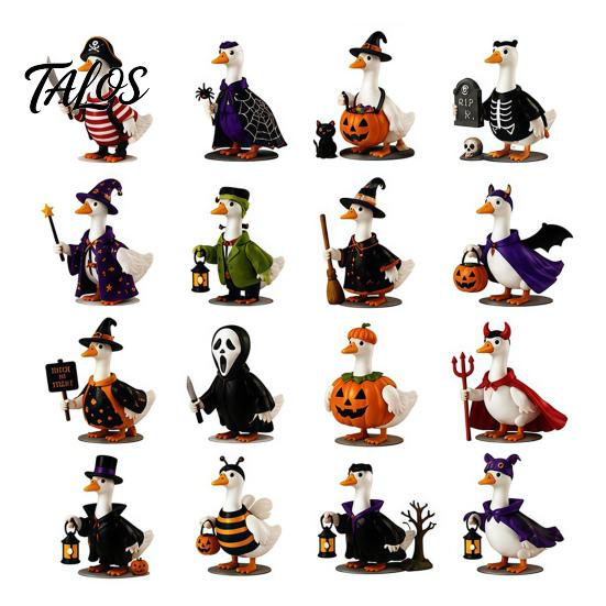 Small Halloween Gifts Goose Advent Calendar 2026, 24 Day Countdown with Unique Prizes Acrylic Duck Ornaments, Collectible Gift for Kids Teen