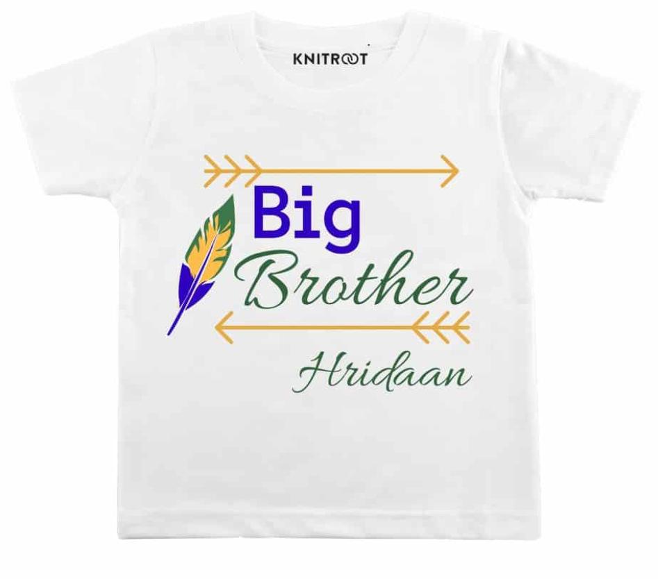 2026 New Childrens Tshirt Little Sister Big Brother Printed Round Neck Parent Child Clothing Summer Top for Boys and Girls