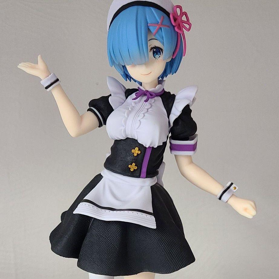 [USED] Re:Zero Rem Nurse Maid Figure, Approximately 23cm Tall, Overseas Figure