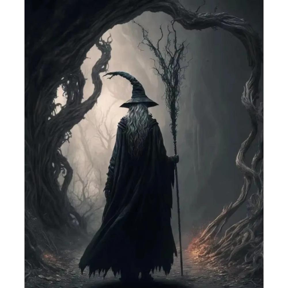 Dark Academia Art The Witch Demon Poster Prints For Living Room Home Decor Magic World Gothic Crow Canvas Painting Wall Art G