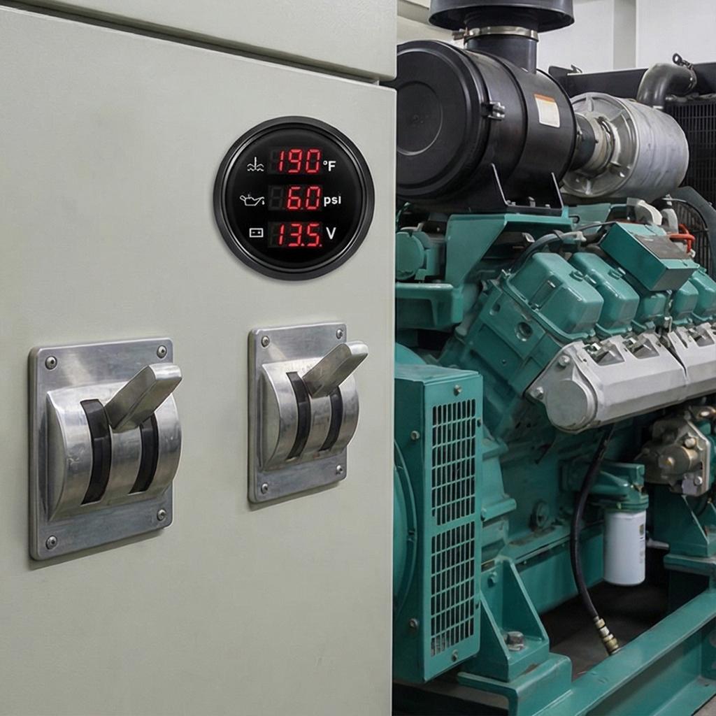 High Performances Digital Oil Pressure Indicator For Car And Truck Easy Installation Water Temperature Gauge Voltmeter