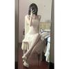 Summer Pure Desire Wind Split Suspender Dress Summer Spice Girl Small Flying Sleeves Waist Mesh Skirt Irregular Long Dress