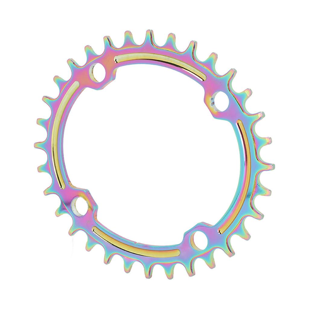 Mountain Bike Chainring Aluminium Alloy 32T Single Speed Oval Bike Positive Negative Tooth Disc Chain Wheel Chainring