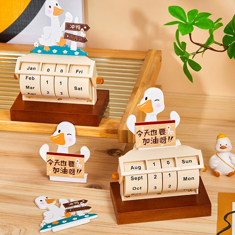 Rotating Perpetual Calendar Desktop Ornaments Countdown Reminder Card 2025 Calendar Mini Rotating Desk Calendar Annual Calendar