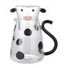 Clear Heat-Resistant Glass Jug, Cartoon Cow, Bedside Water Carafe, Glass Set, Water Pitcher, Cup, Tumbler, Coffee Pot, Kettle