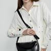High-end niche soft leather bag, casual style shoulder bag, fashionable new dumpling bag, large-capacity genuine leather crescent crossbody bag
