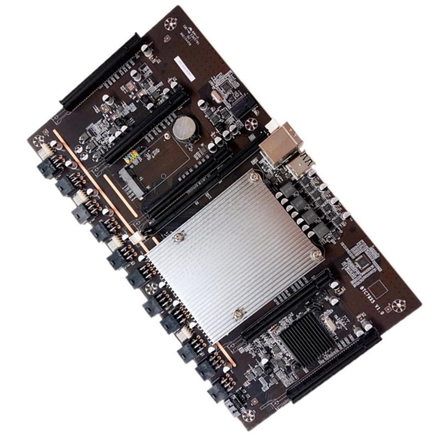 BTC Mining Motherboard BTC79X5 V1. 0 LGA 2011 DDR3, Supports 32GB, 60mm Pitch, Supports RTX3060 Graphics Card for BTC Miner