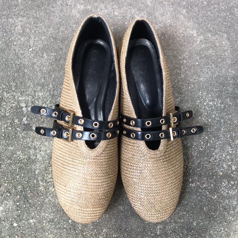 

Модные женские лоферы, горячая распродажа, плетеные из тростника, повседневные туфли на плоской подошве для женщин, праздничная пляжная обувь, мюли, летние слипоны, уличные туфли на плоской подошве для леди 35