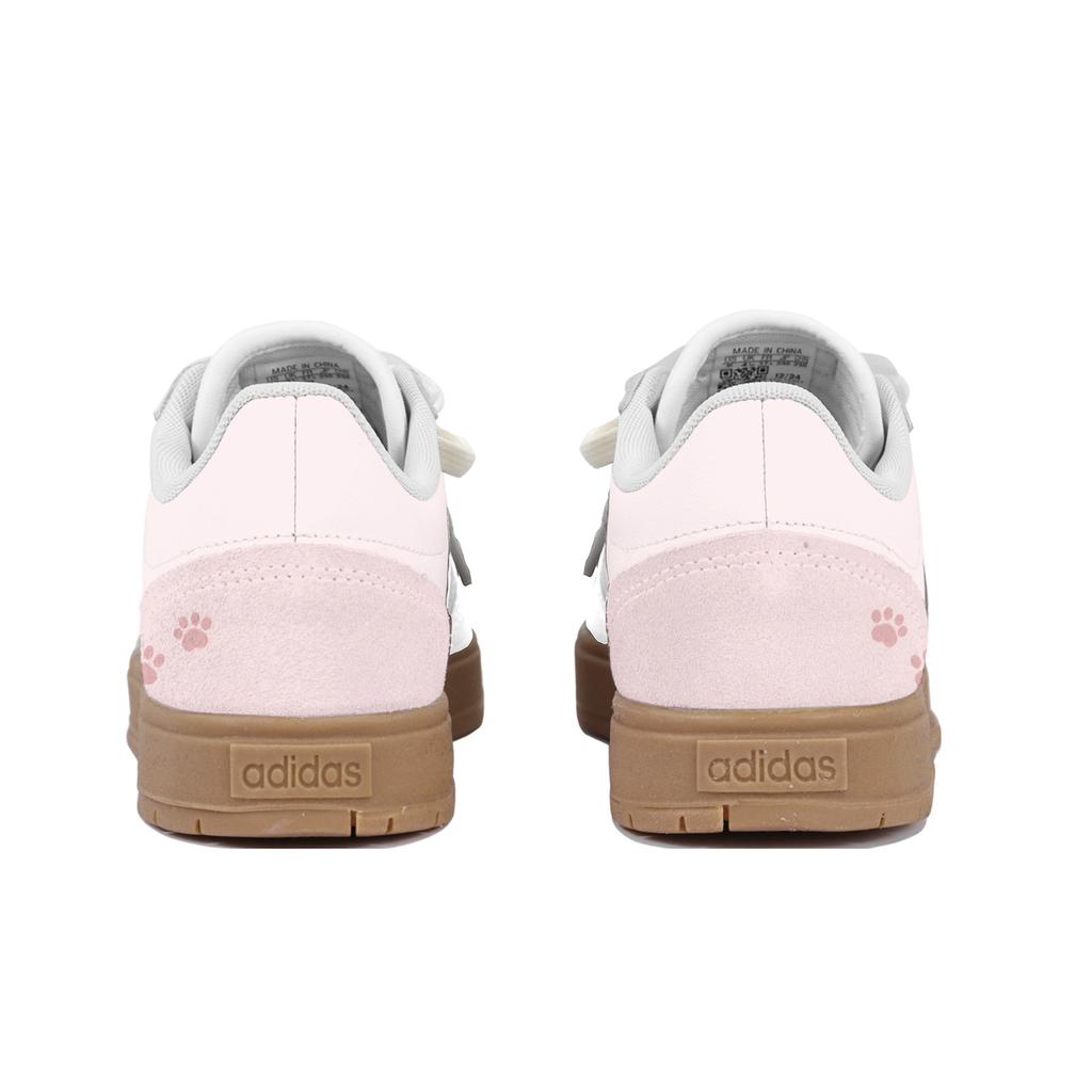 adidas Gradas Low Top Skateboard Shoes Unisex White Light Pink IE9044(Team2140-SBOX)
