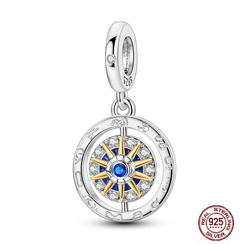 Rose Gold Yellow Charms Copper Sunflower Leopard Firefly Beads Fit Original Bracelet Luminous Charmdiy Jewelry Gift