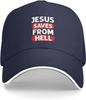 Jesus Saves from Hell Baseball Cap Adult Unisex Adjustable Hat for Unisex Women