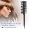 Double Sided Wide Fine Tooth Highlighting Comb Professional Piece Strip Dyed Hair Comb Black