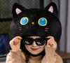 Katzenhut Cosplay Katze Kätzchen Schwarze Katze Halloween Verwandlungsmaske Kopfbedeckung Plüsch Kigurumi Kopfbedeckung Flauschig Niedlich Halloween [DOKiDOKi] [Produkt]