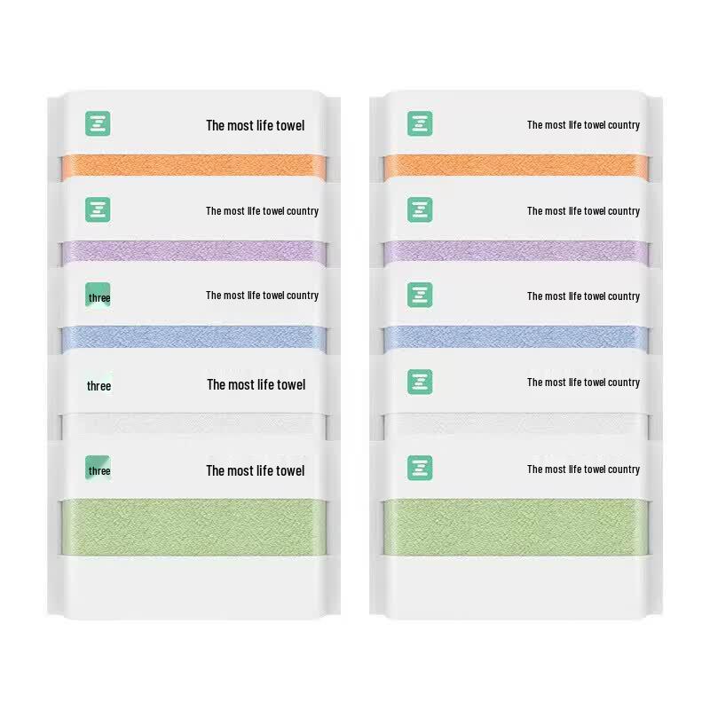 Zui Shi Huo Xinjiang Long-Staple Cotton Face Towel 10-Pack