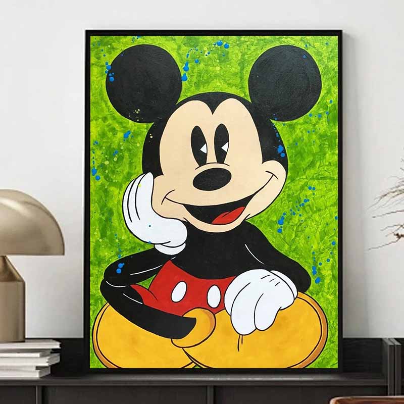 Disney Diamantové malování Disney Pop styl Mickey Mouse Ručně malovaný dekorativní obraz DIY sada pro dospělé Umění a řemesla Domácí dekorace a dárek