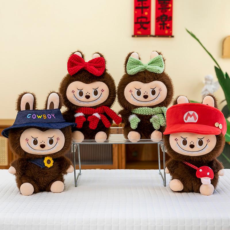 Plush Toy Plush Doll Machine Exchange Large Throw Pillow