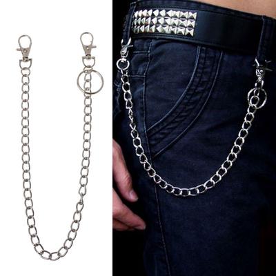 16 "punk cinto carteira corrente cintura calças corrente bolso corrente com chaveiro jewerly
