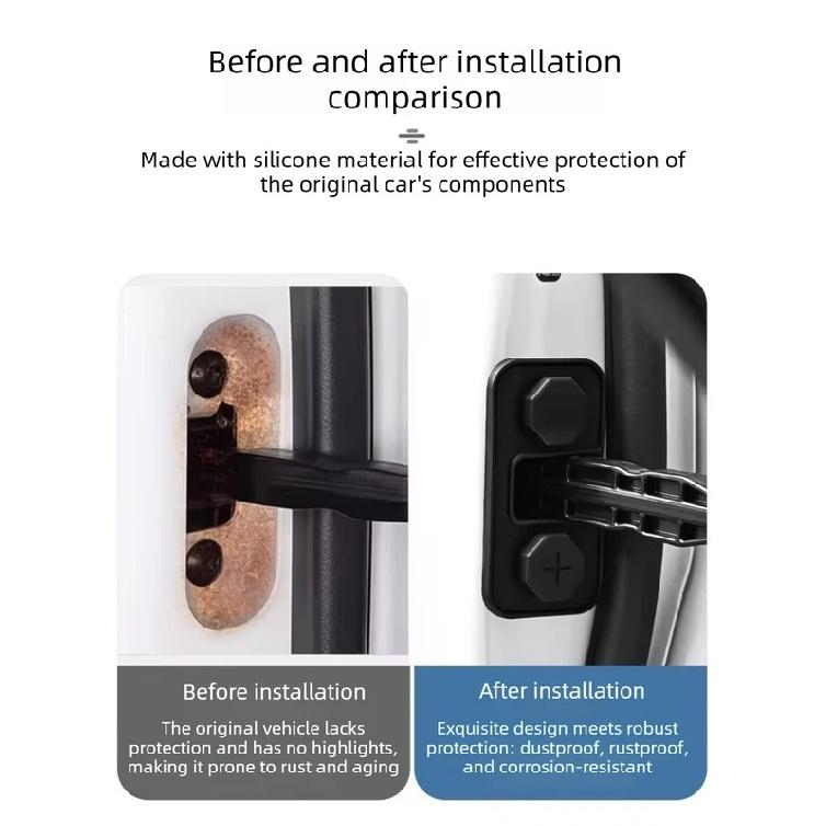 4Pcs of Car Accessories Silicone Door Limiter Cover Protective Cover Suitable for Avatr 06 07 11 12