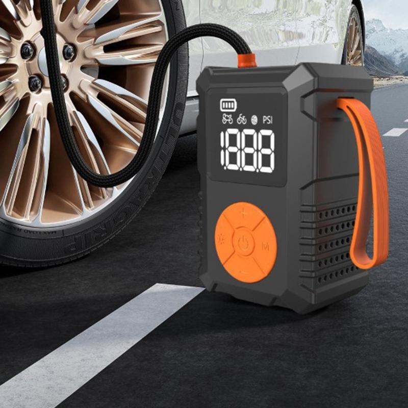 Tire Inflator Portable Air Compressor, 80W Portable Air Pumps with Digital Pressure Display Cordless Air Compressor