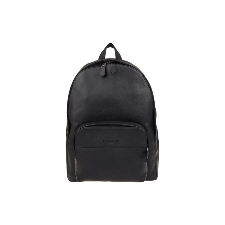 

New COACH Leather Backpack Tubas Men s Black 49313-QBBK 32.0*16.0*43.9CM
