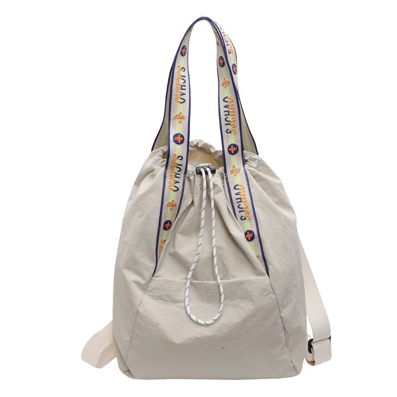 High-capacity Canvas Backpack New Cord Opening Leisure Time Design Multi-function Single Shoulder Bag