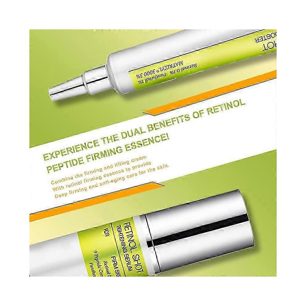 El Vita A Retinol Shot Reforzador Reafirmante Sérum Reafirmante y Crema para Ojos con Retinol - Set para el Cuidado de la Piel Antiedad
