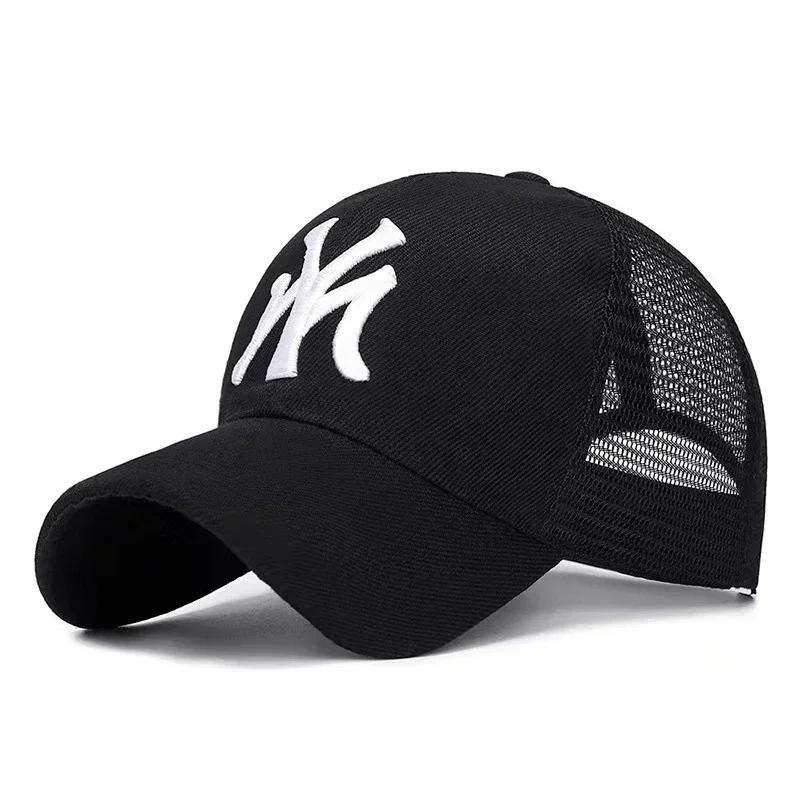 Hat Summer Embroidery Letters Breathable Duck Tongue Cap Female Sports Sun Hat Male Casual Outdoor Mesh Baseball Cap
