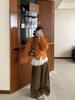 Women's French Lace Patchwork Long Sleeve Ruffle Turtleneck for Fall/Winter Layering