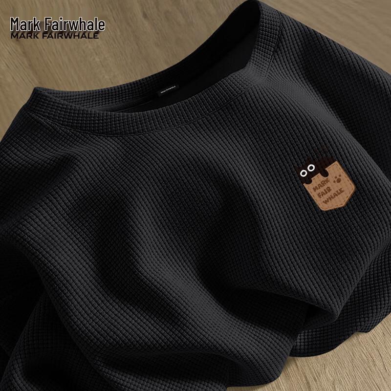 Mark Fairwhale Men s Waffle Knit Pocket Cat T-Shirt XL