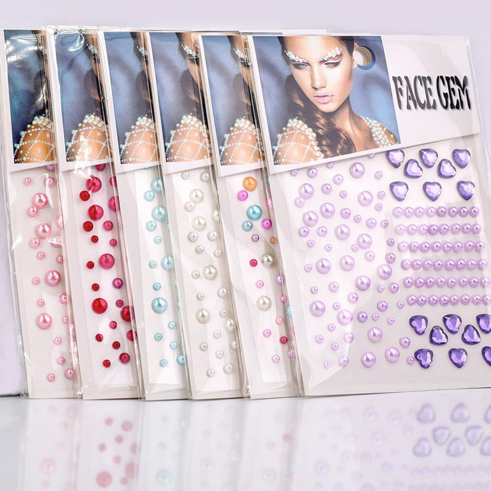 

Алмазная татуировка Драгоценный камень Акрил Тени для век Наклейка Клей Боди-арт Макияж Лицо Праздник Дети Je R9E3