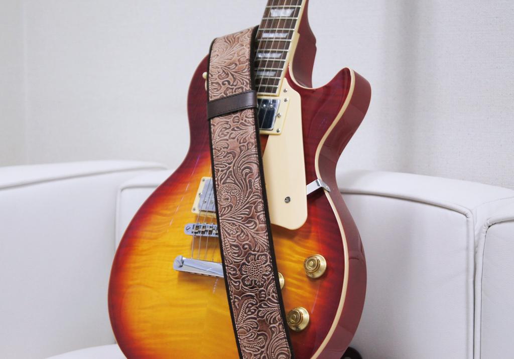 RightOn STRAPS Guitar Strap, 6cm Wide, 95-150cm Long, SANDOKAN, Beige