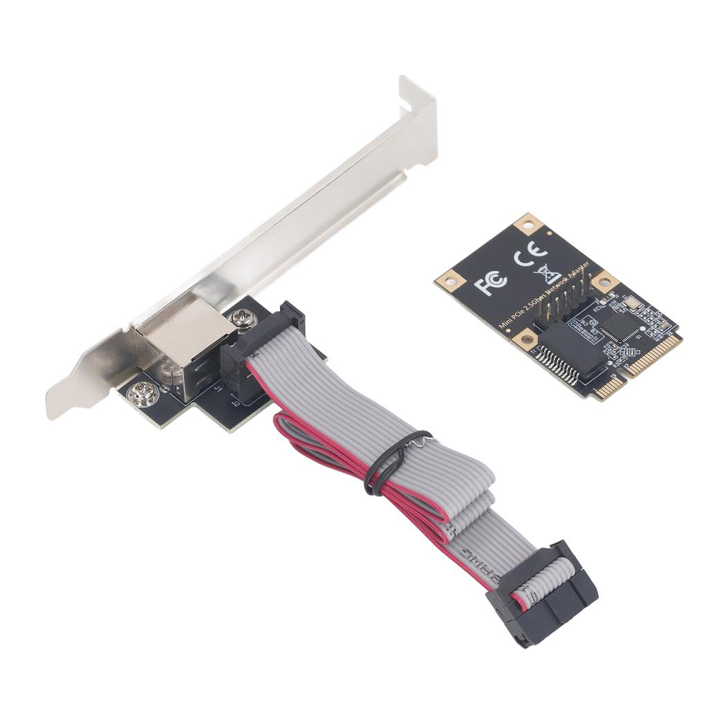 Mini PCIe Network Card Single Port 2.5G Gigabit Ethernet RJ45 Network Adapter Card for Desktop PC