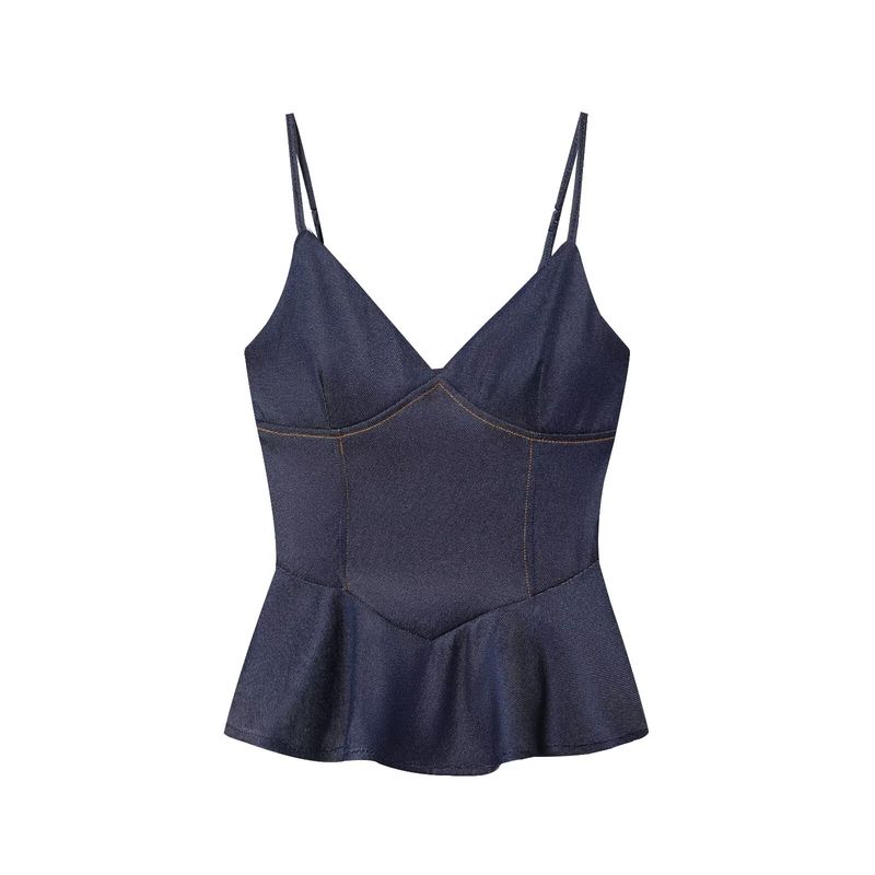 

Zbzr Весна Новая Женская одежда Западный Стиль Мода Линия Захвата Твиловое Миди Платье Комплект из трех предметов 1165266 Sling Tops L